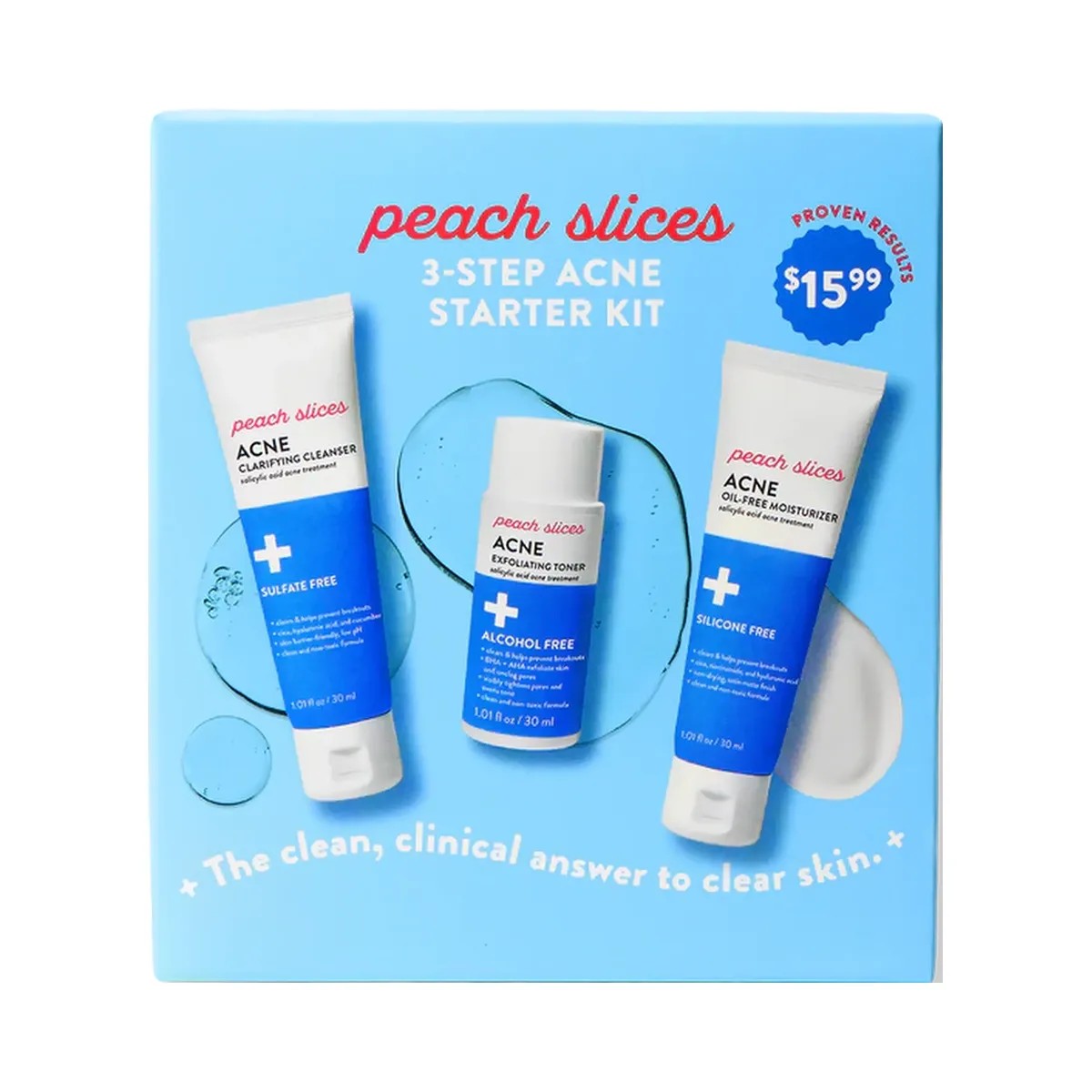 Peach Slices 3-Step Acne Starter Kit - HypeFly India View 1