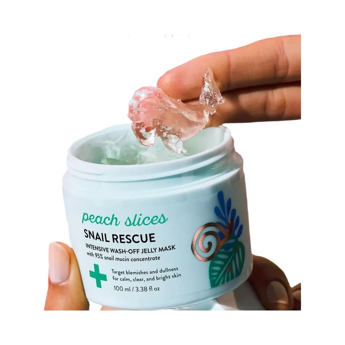 Peach Slices Snail Rescue Intensive Wash-Off Jelly Mask - HypeFly India View 3