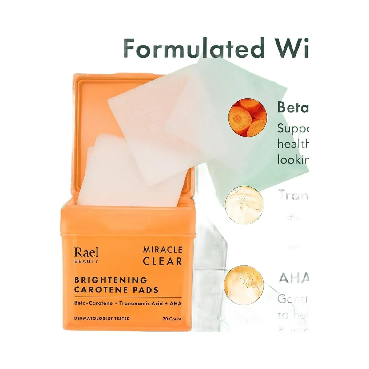 Rael Miracle Clear Brightening Carotene Pads - HypeFly India View 4