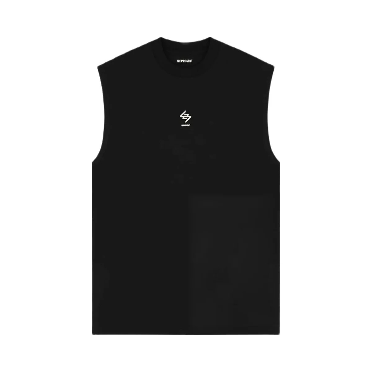 Represent 247 Oversized Tank Jet Black - HypeFly India View 1