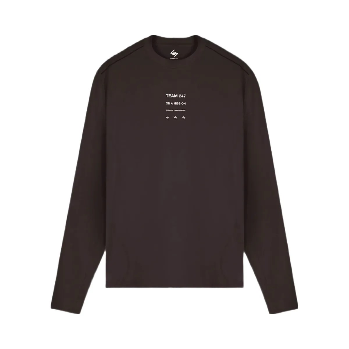 Represent 247 Trail Long Sleeve T Shirt Chocolate - HypeFly India View 1