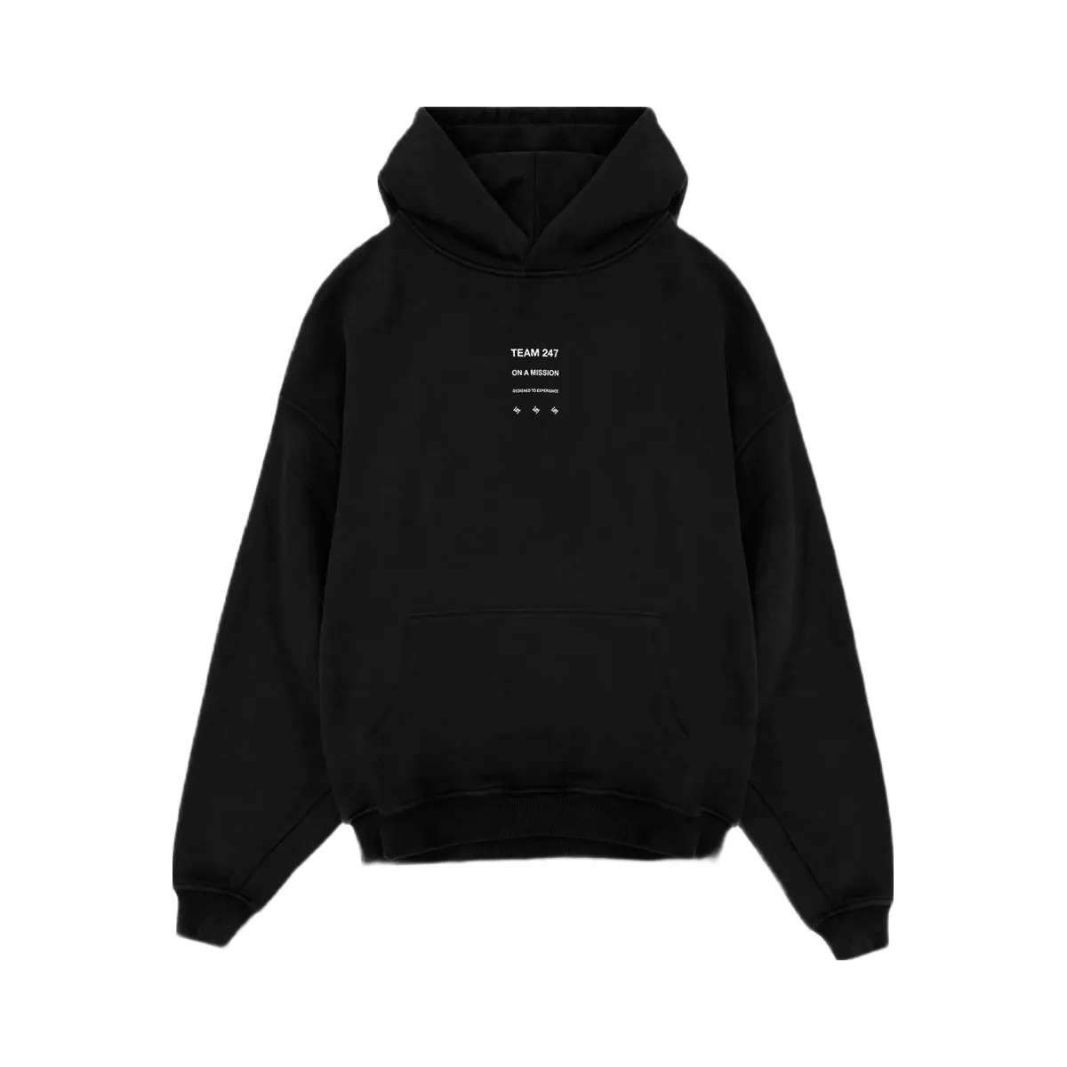 Represent 247 Uprising Oversized Hoodie Black - HypeFly India View 1