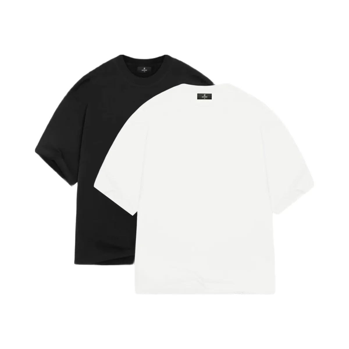 Represent 2 X Initial Boxy T Shirt Flat White Black - HypeFly India View 1