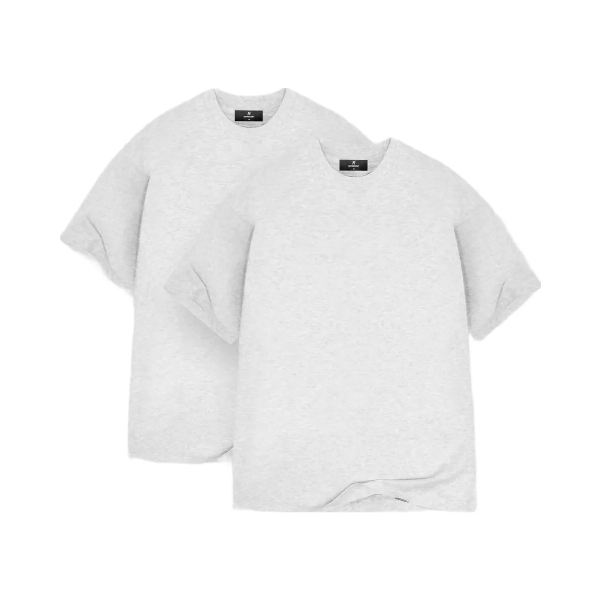 Represent 2 X Initial Oversized T Shirt Ice Grey Marl - HypeFly India View 1