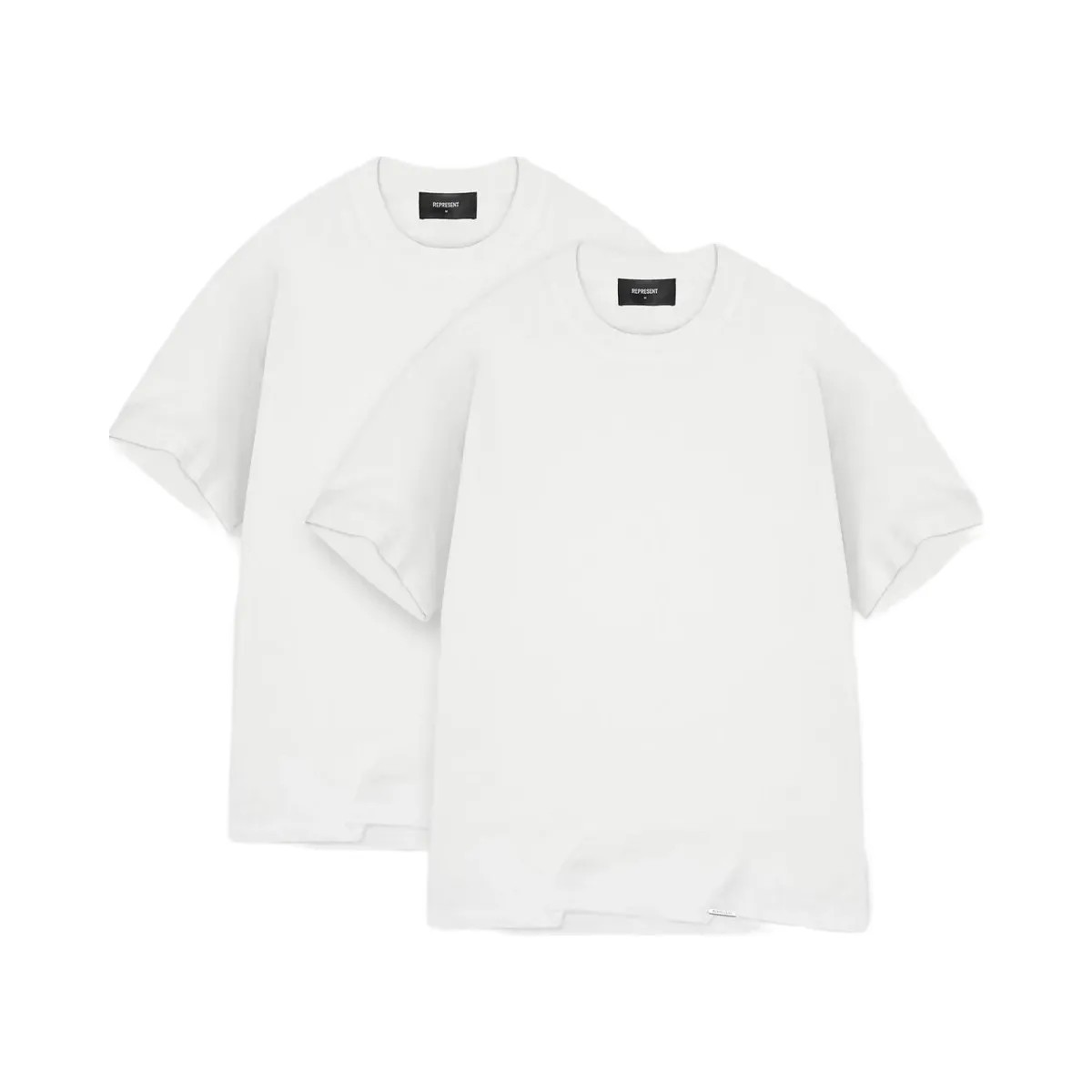 Represent 2 X Initial T Shirt Flat White - HypeFly India View 1