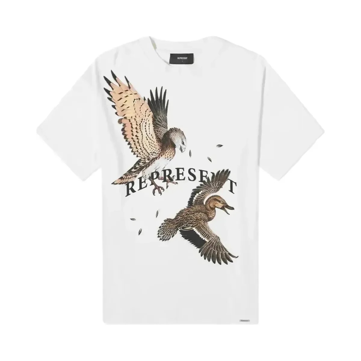 Represent Birds Of Prey T Shirt White/Brown - HypeFly India View 1