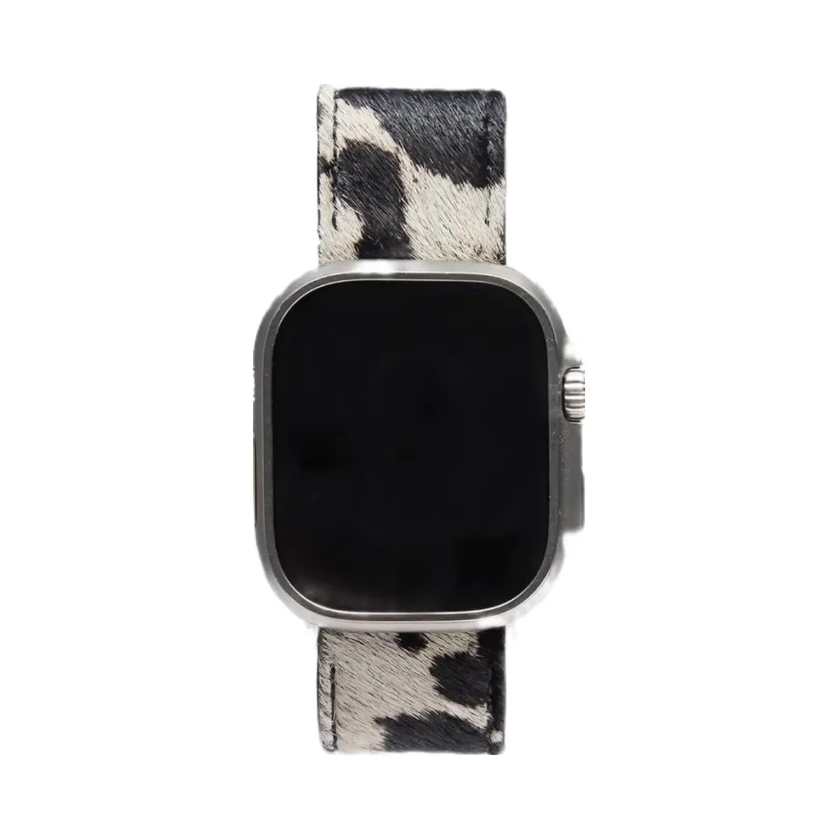 Represent Cowhide Watch Strap Flat White Jet Black - HypeFly India View 1