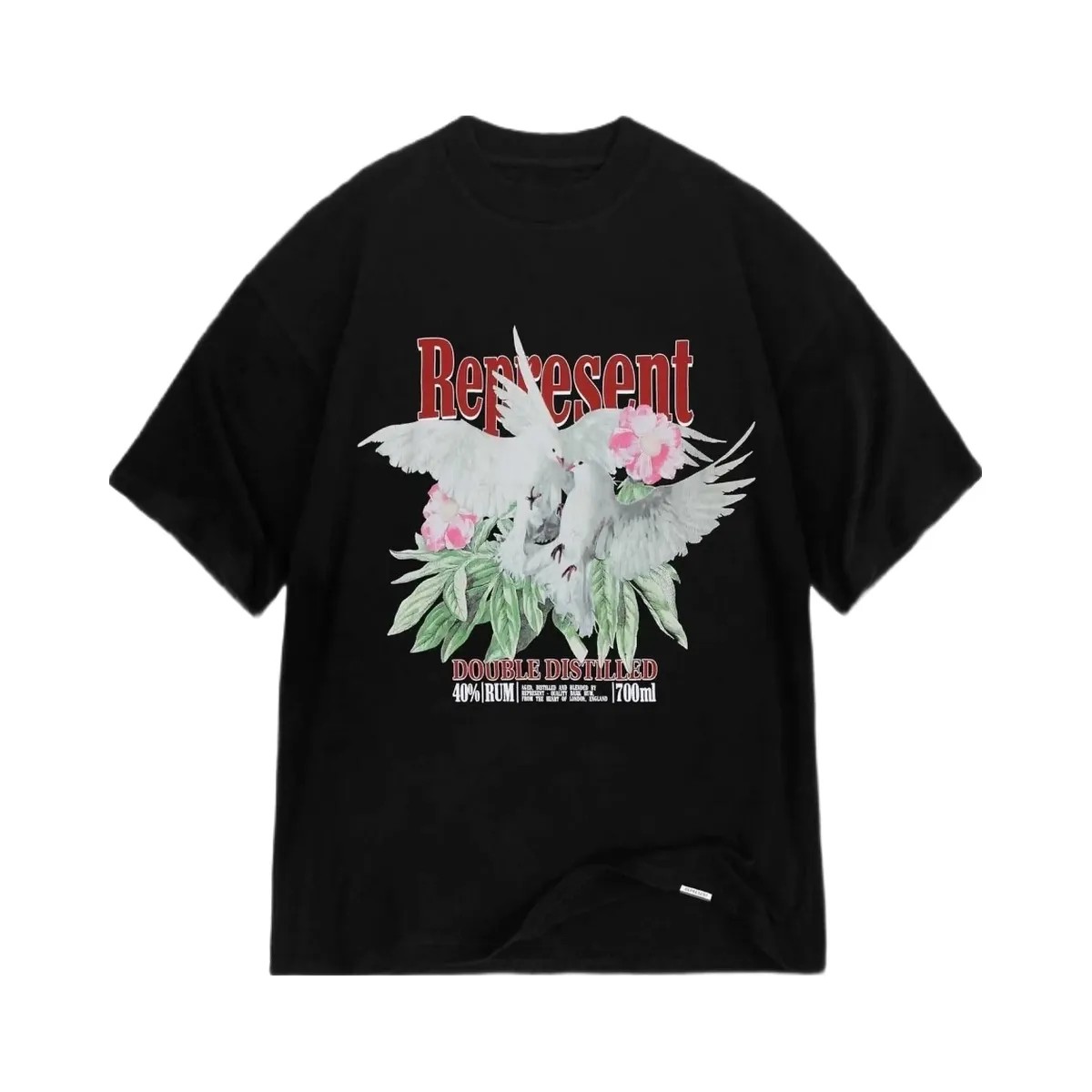 Represent Double Distilled T Shirt Off Black - HypeFly India View 1