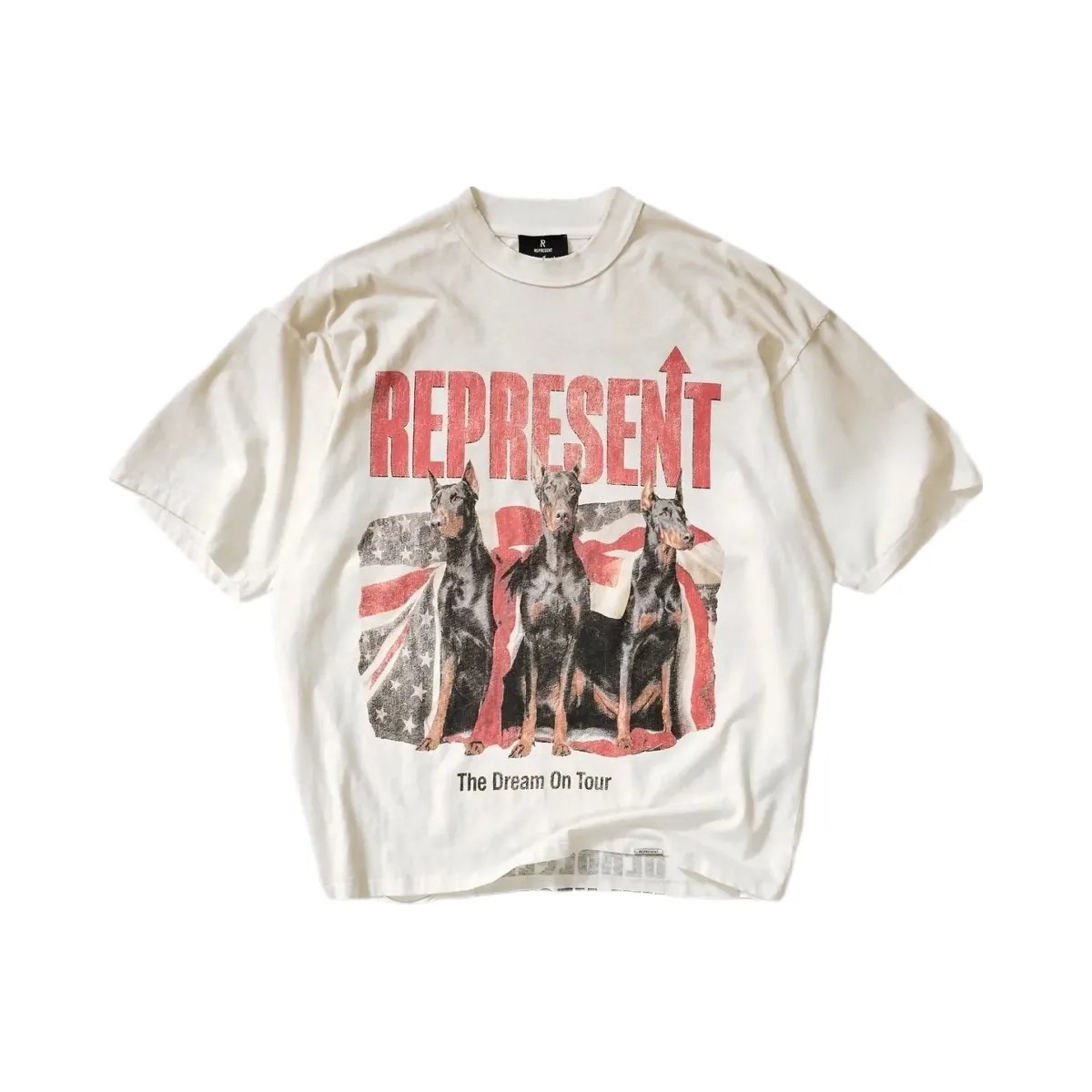 Represent Dream On Tour T Shirt Washed Ecru - HypeFly India View 1