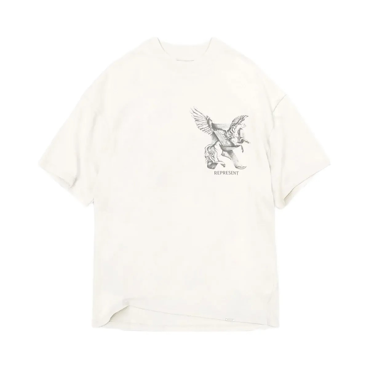 Represent Elegance In Motion T Shirt Flat White - HypeFly India View 1