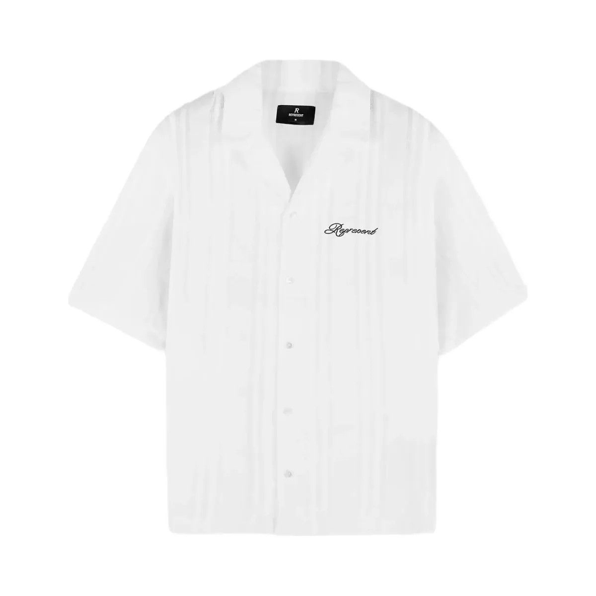 Represent Embroidered Bowling Shirt Antique White - HypeFly India View 1