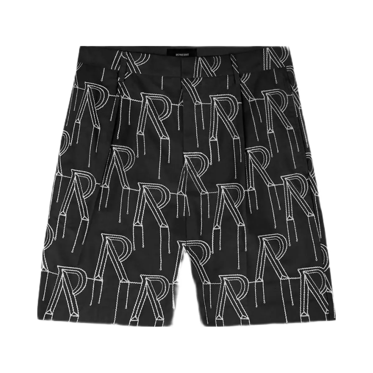 Represent Embroidered Initial Tailored Short Black - HypeFly India View 1