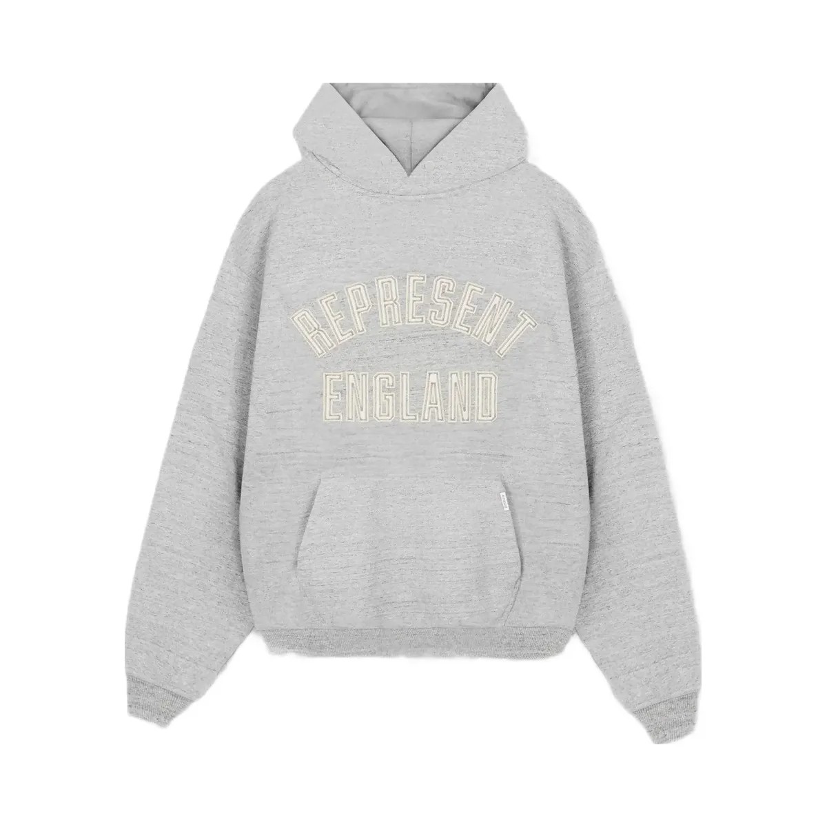 Represent England Applique Hoodie Grey Marl - HypeFly India View 1