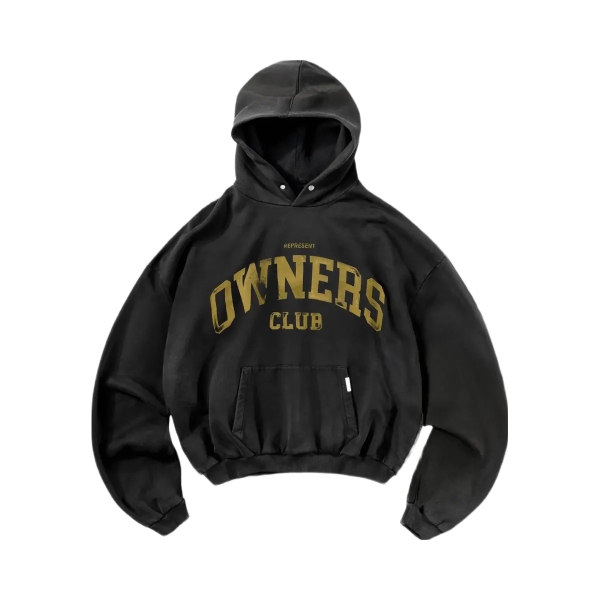 Represent Fw25 Represent Owners Club Hoodie Faded Black - HypeFly India View 1