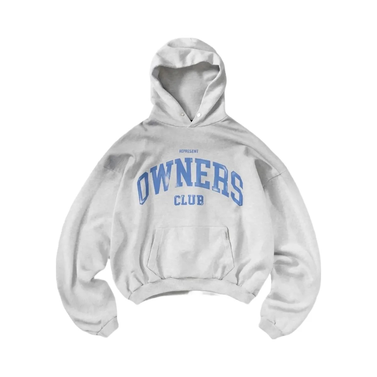 Represent Fw25 Represent Owners Club Hoodie Sprayed Ice Grey Marl - HypeFly India View 1