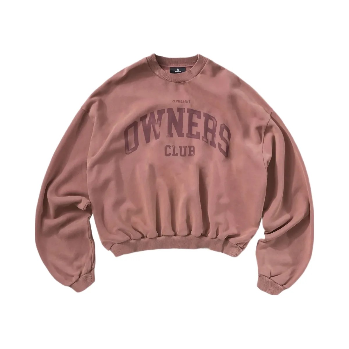 Represent Fw25 Represent Owners Club Sweater Smoked Rose - HypeFly India View 1
