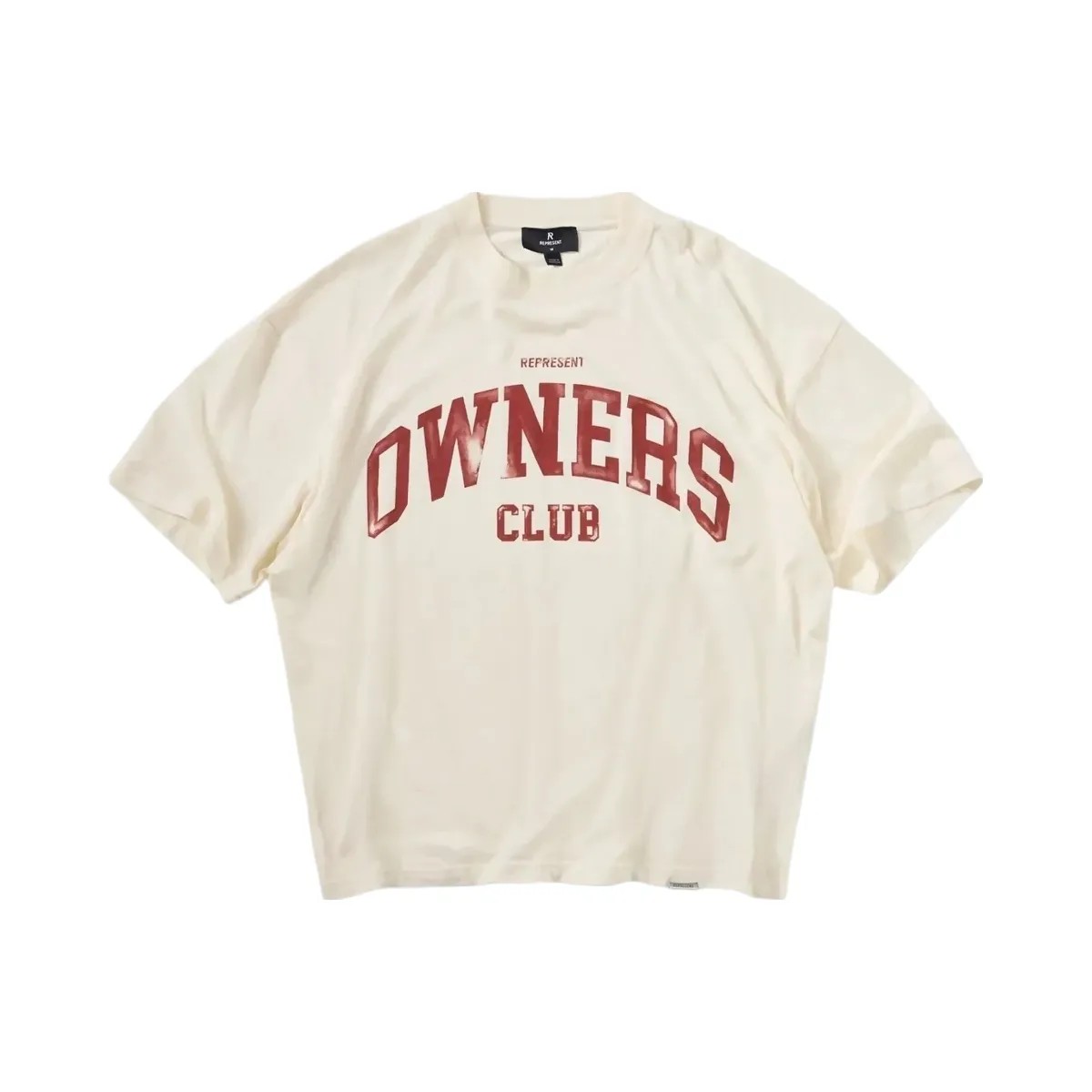 Represent Fw25 Represent Owners Club T Shirt Buttercream - HypeFly India View 1