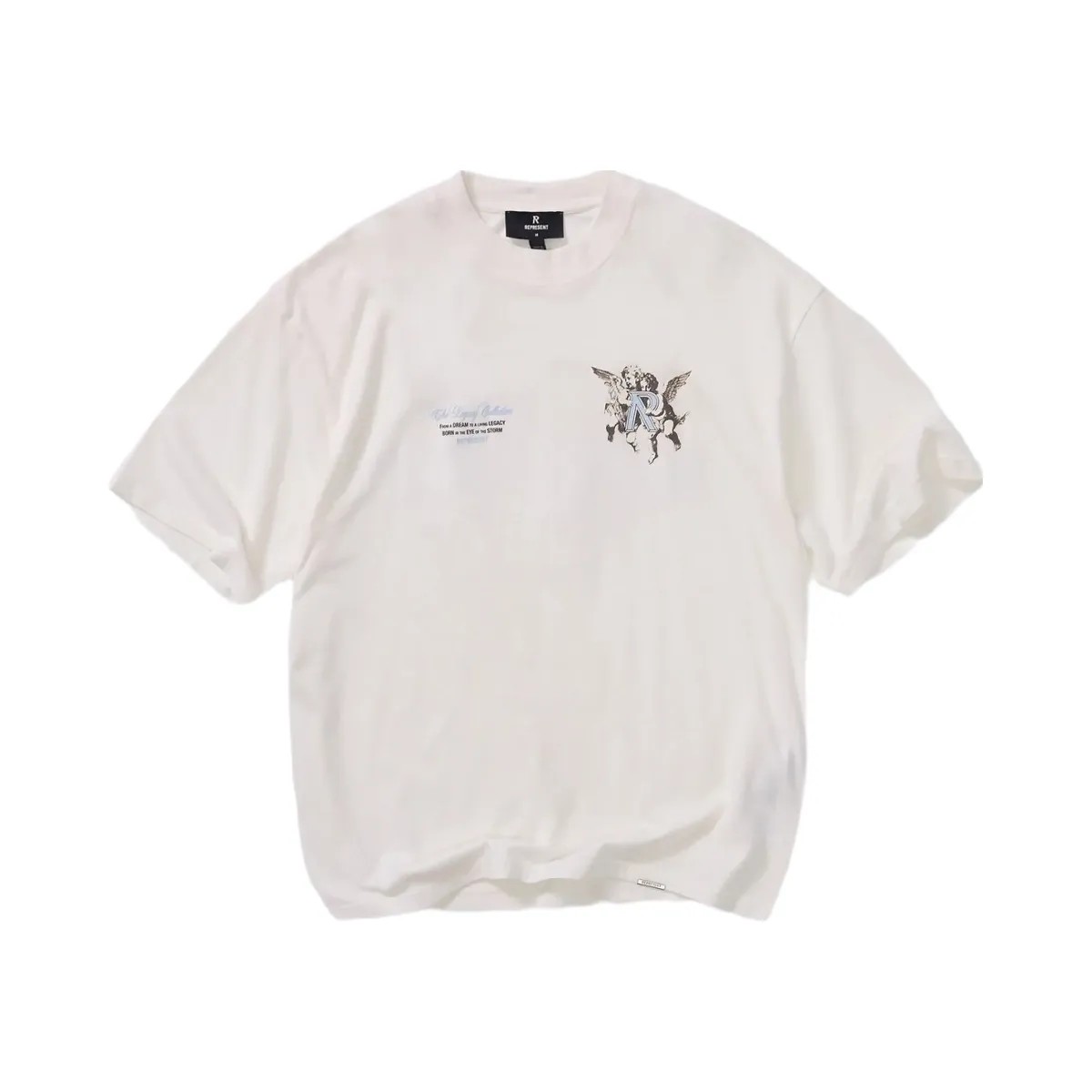 Represent Legacy Cherubs T Shirt Flat White - HypeFly India View 1