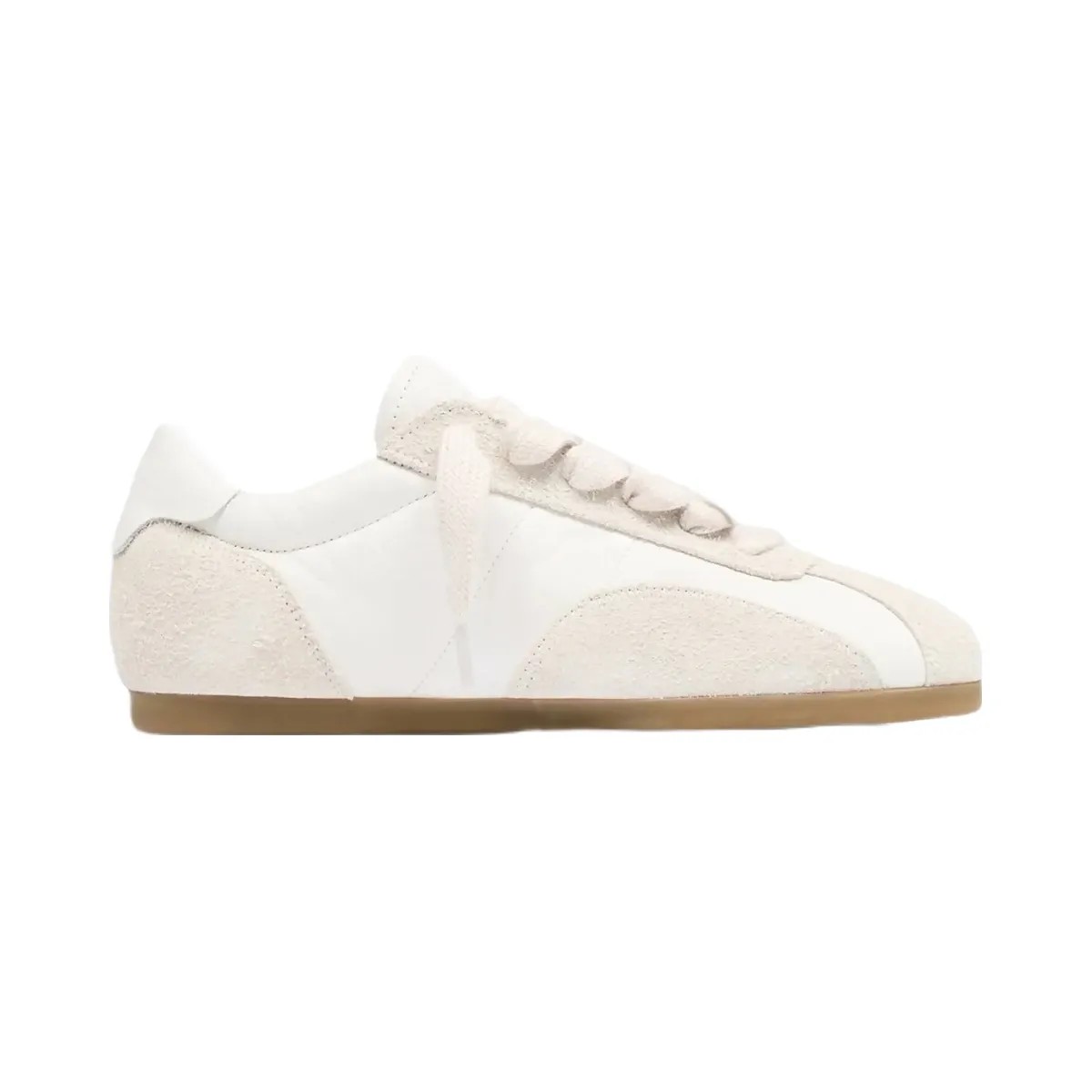 Represent Low Pro Leather Suede Flat White Grey - HypeFly India View 1