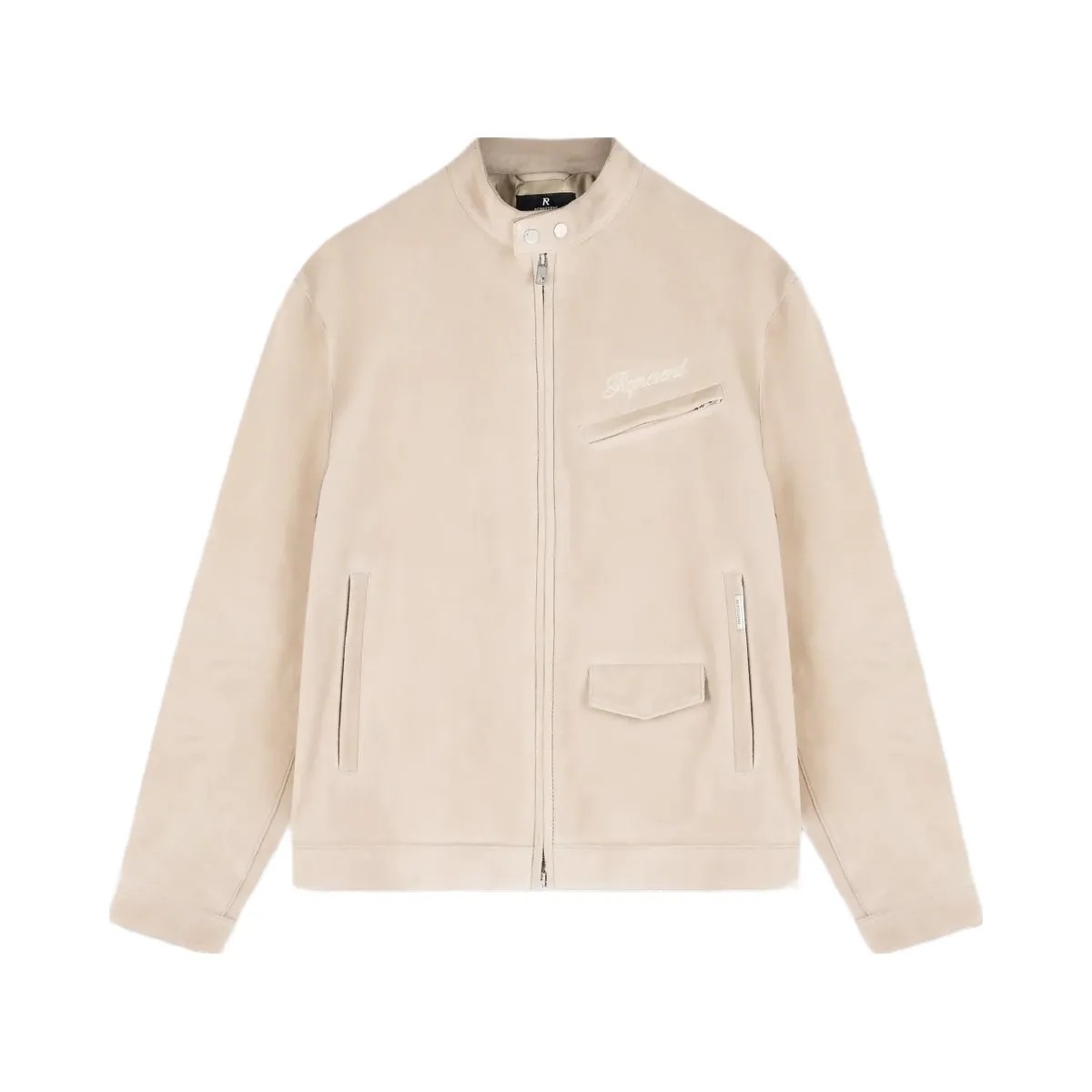 Represent Overdrive Suede Jacket Beige - HypeFly India View 1