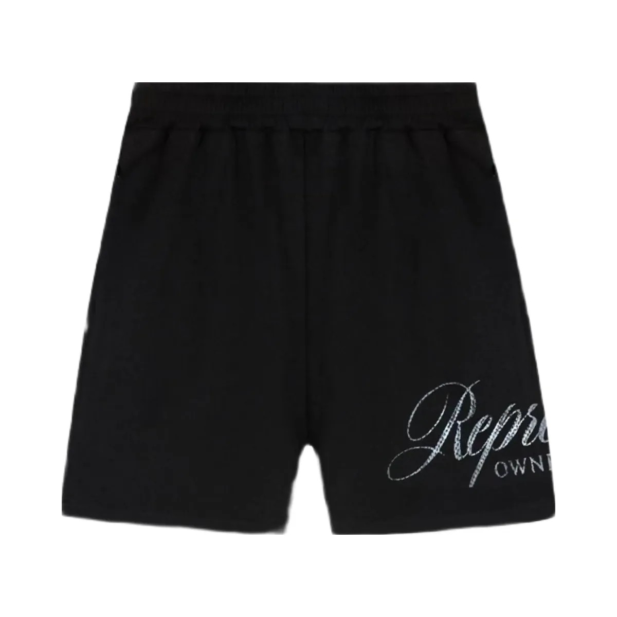 Represent Owners Club Script Mesh Shorts Black - HypeFly India View 1