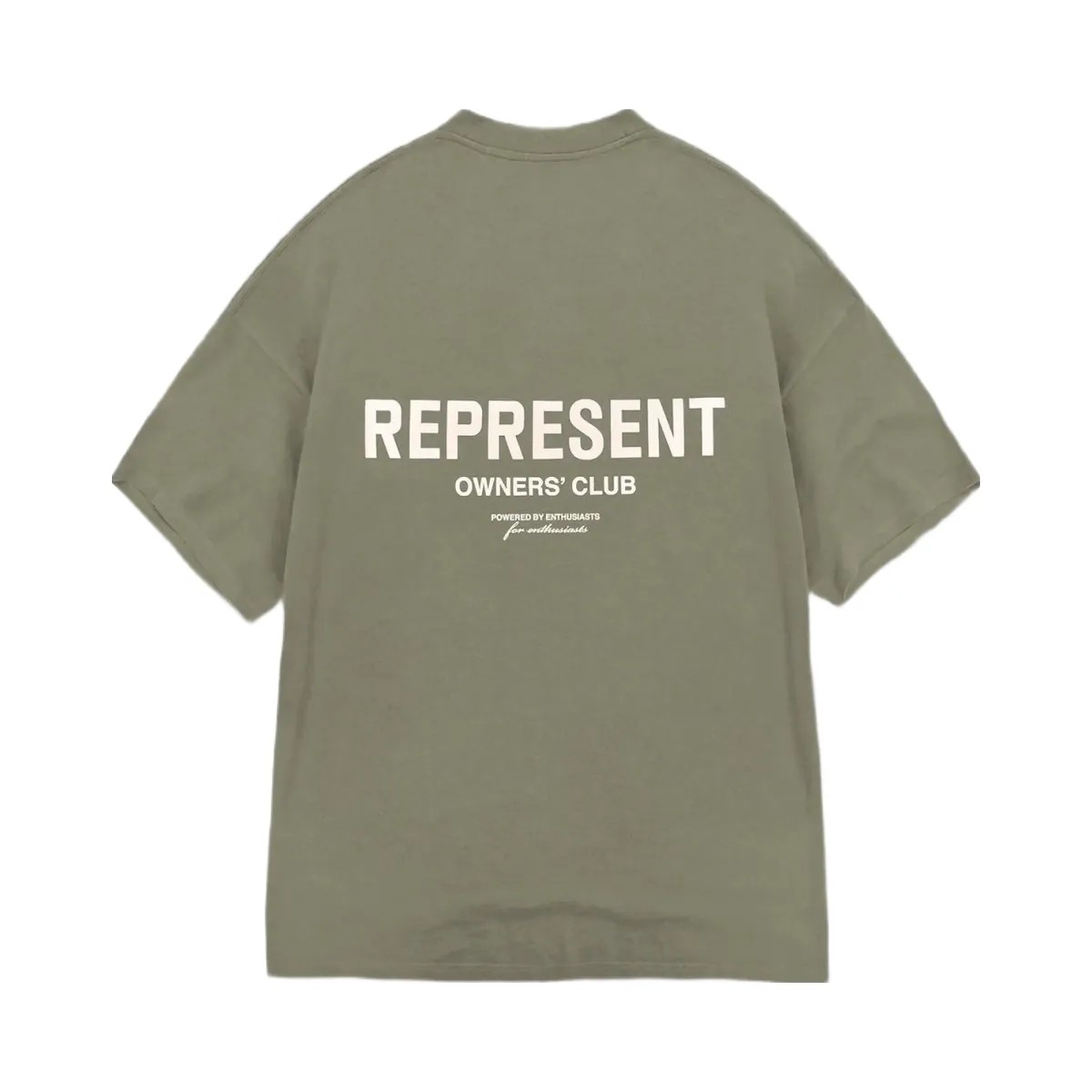 Represent Owners Club T Shirt Olive Bf - HypeFly India View 1