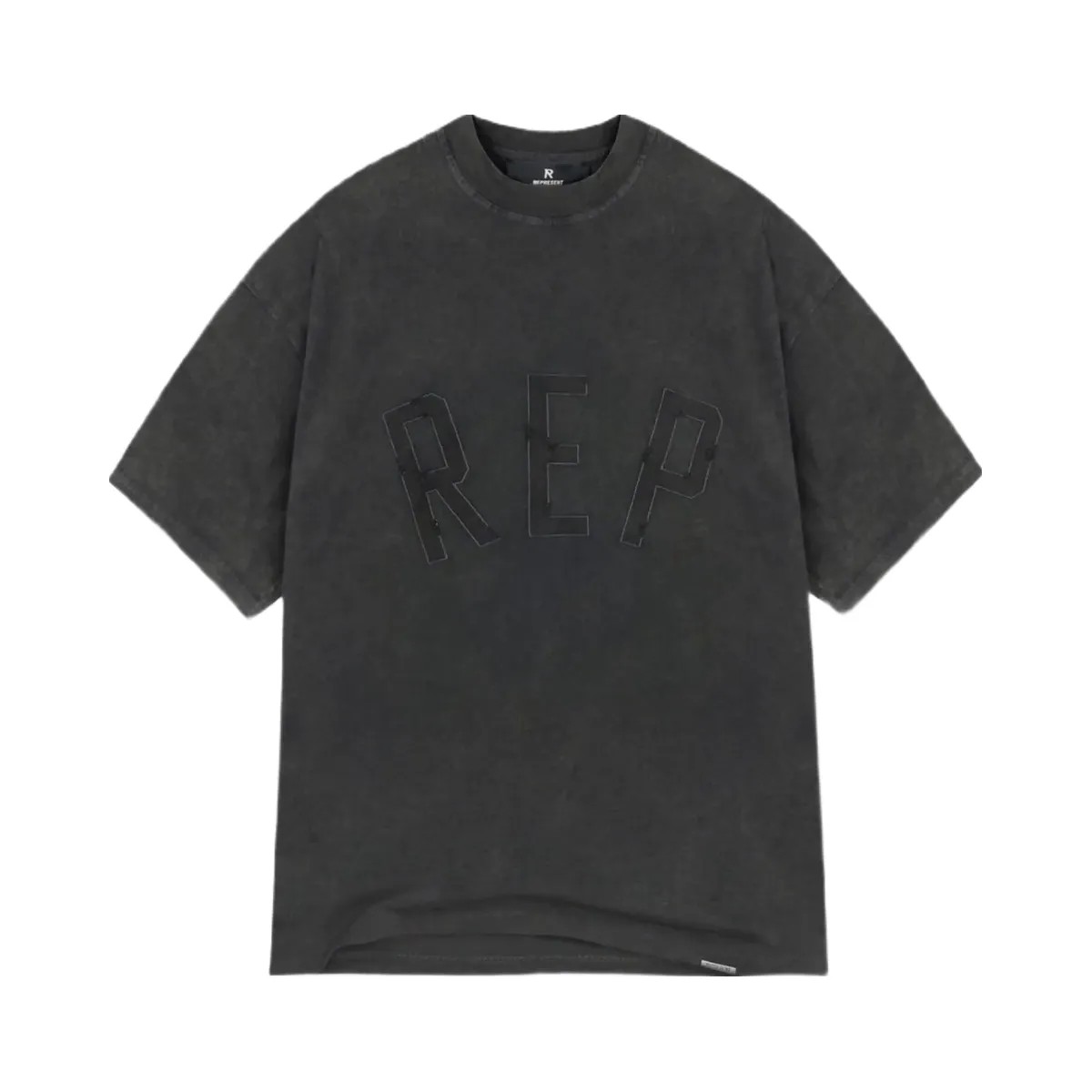Represent Rep Applique T Shirt Vintage Black - HypeFly India View 1