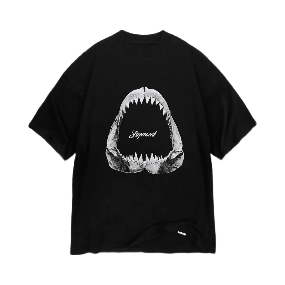 Represent Shark Jaws T Shirt Off Black - HypeFly India View 1