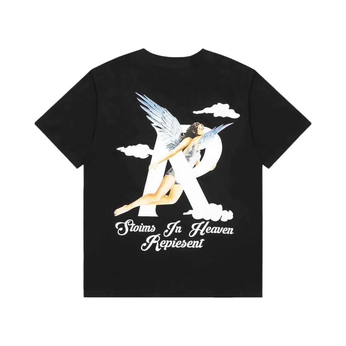 Represent Storms In Heaven T Shirt Black/White - HypeFly India View 1