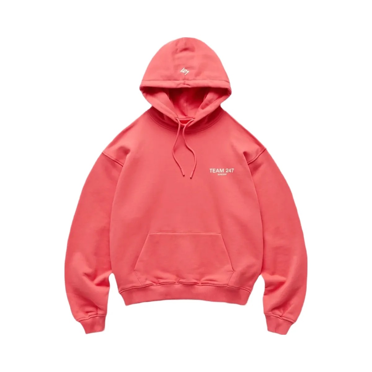 Represent Team 247 Oversized Hoodie Racing Red - HypeFly India View 1