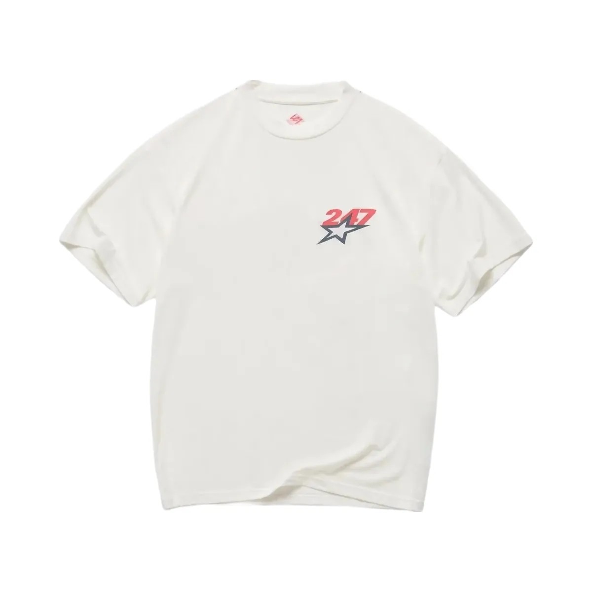Represent Team 247 Star Oversized T Shirt Flat White - HypeFly India View 1