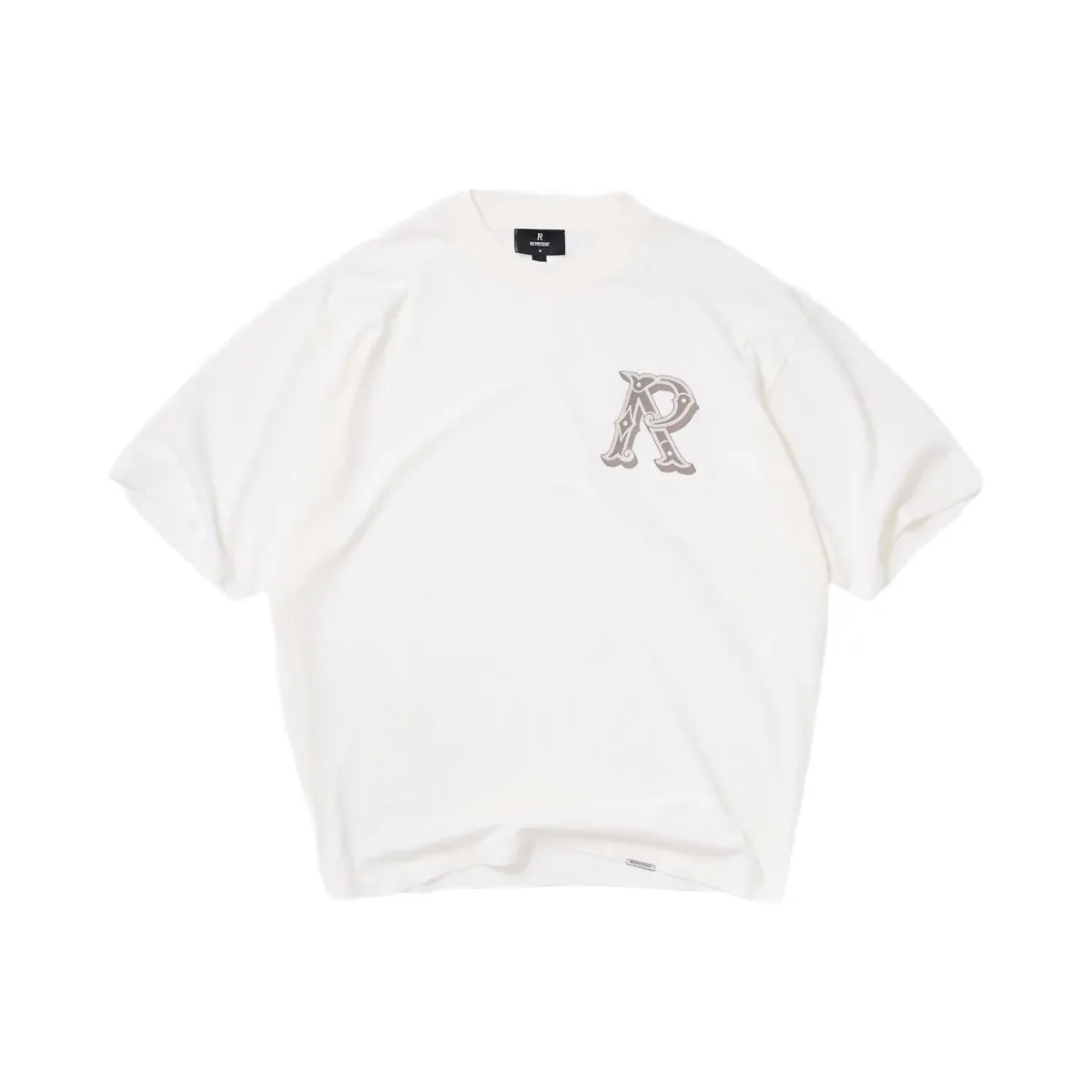 Represent Western Initial T Shirt Flat White - HypeFly India View 1