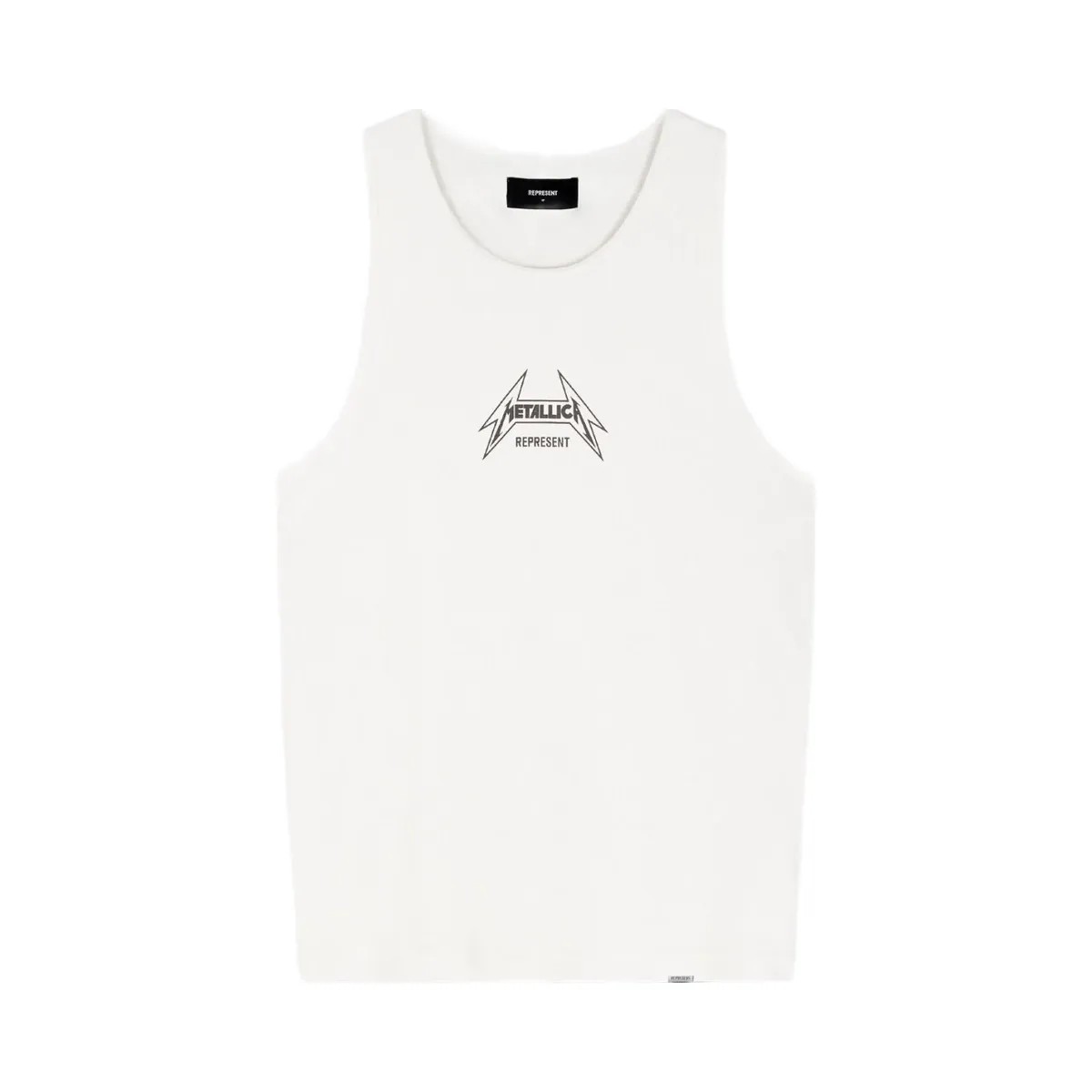 Represent X Metallica Local Crew Vest Flat White - HypeFly India View 1