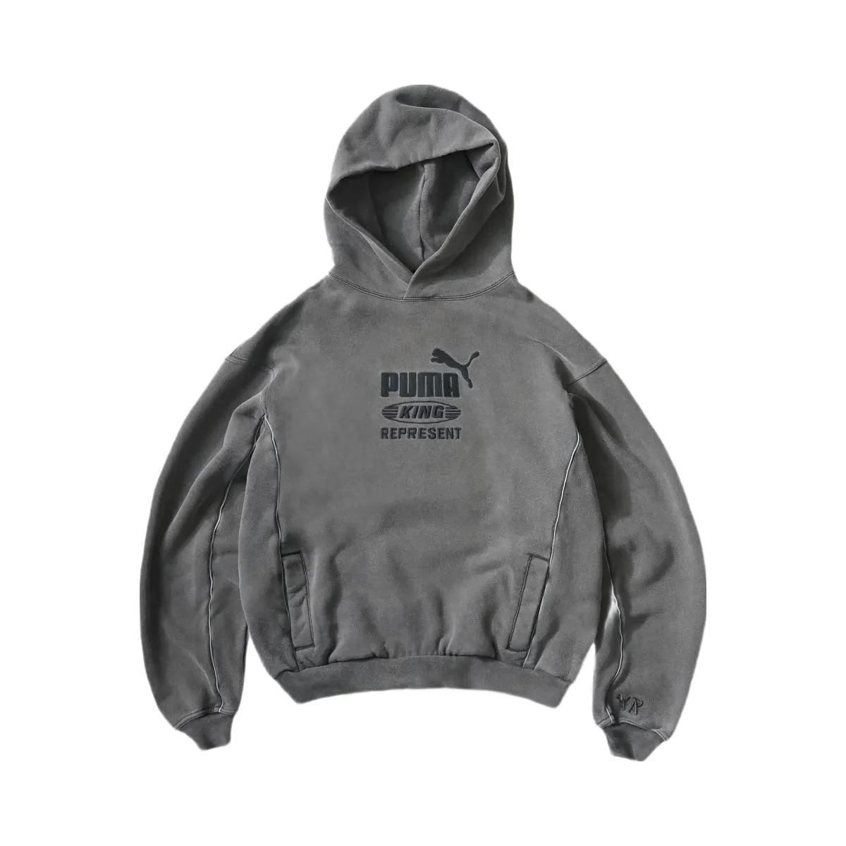 Represent X Puma Graphic Hoodie Flat Dark Gray - HypeFly India View 1