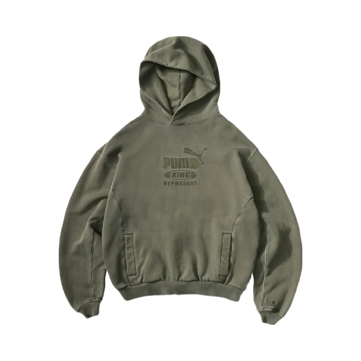 Represent X Puma Graphic Hoodie Night Pine - HypeFly India View 1