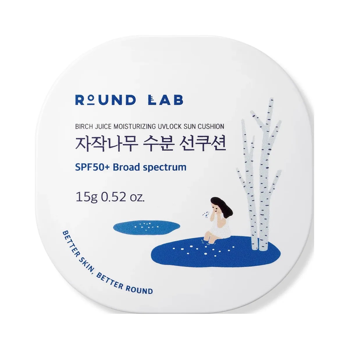 ROUND LAB Birch Juice Moisturizing UVLOCK Sun Cushion SPF 50 - HypeFly India View 1