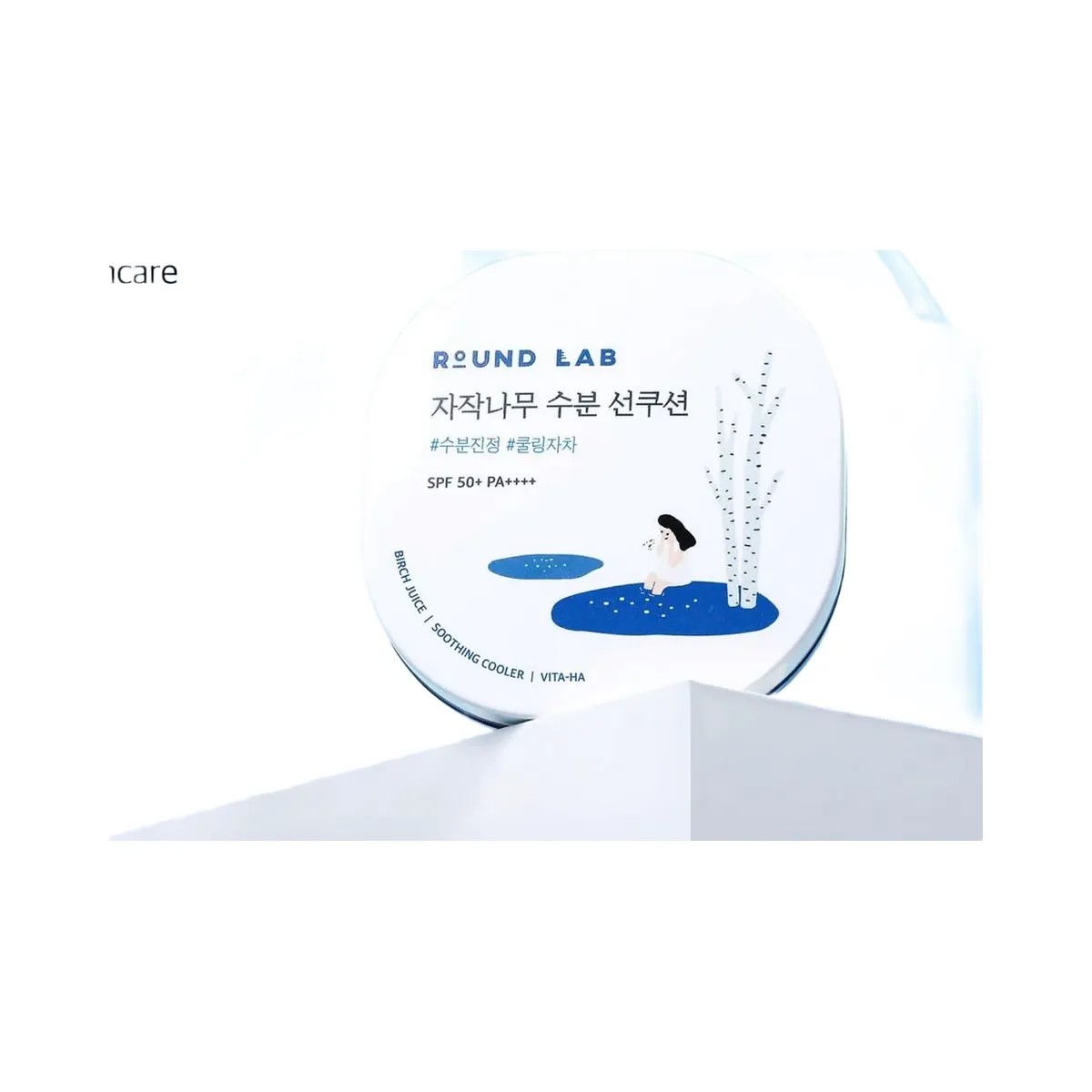 ROUND LAB Birch Juice Moisturizing UVLOCK Sun Cushion SPF 50 - HypeFly India View 2