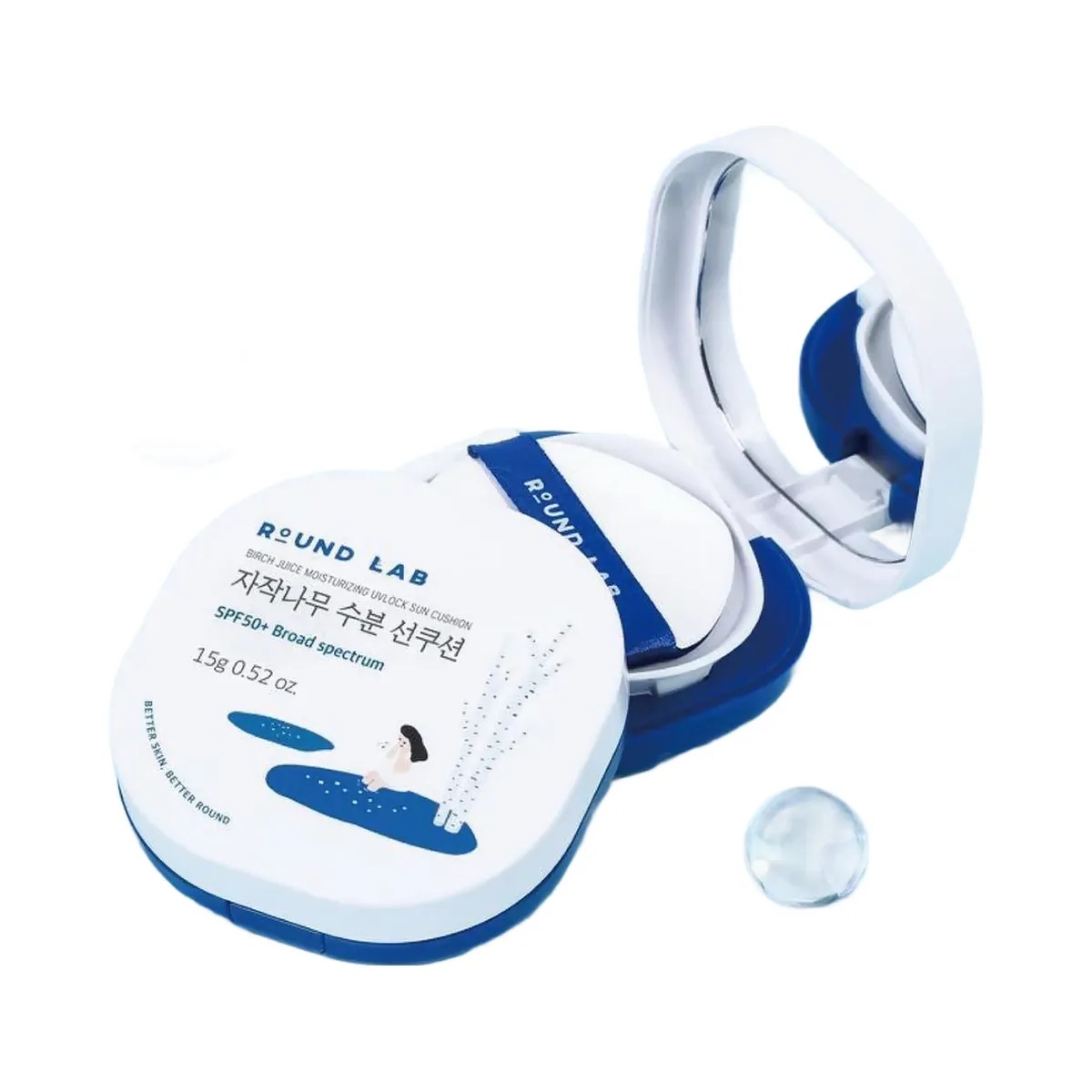 ROUND LAB Birch Juice Moisturizing UVLOCK Sun Cushion SPF 50 - HypeFly India View 5