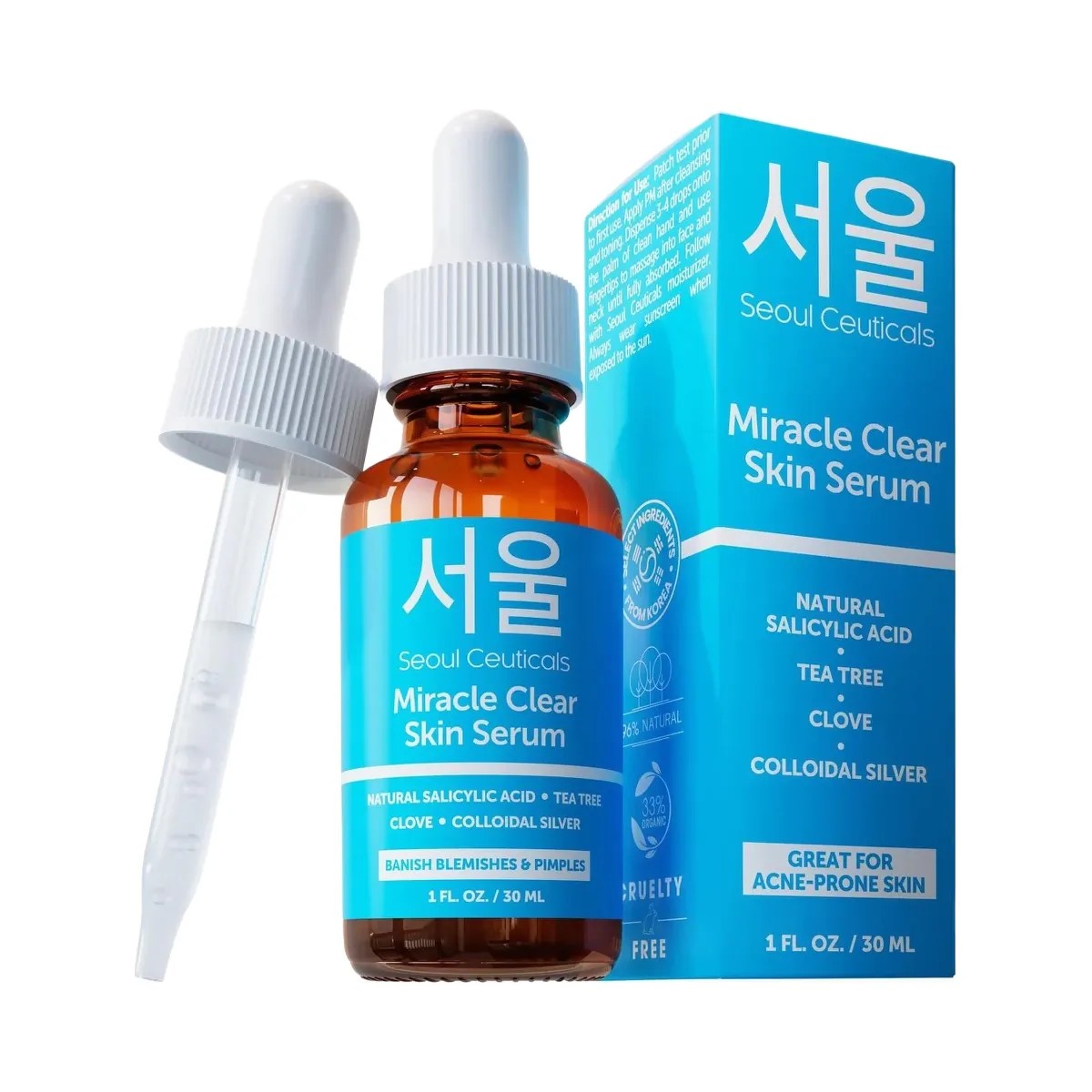 Seoul Ceuticals Korean Skin Care Miracle Clear Skin Serum - HypeFly India View 1