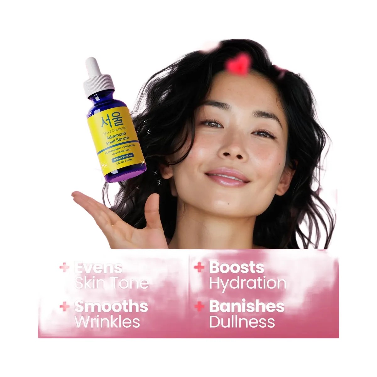 Seoul Ceuticals Korean Skin Care Niacinamide Advanced Snail Serum - HypeFly India View 2
