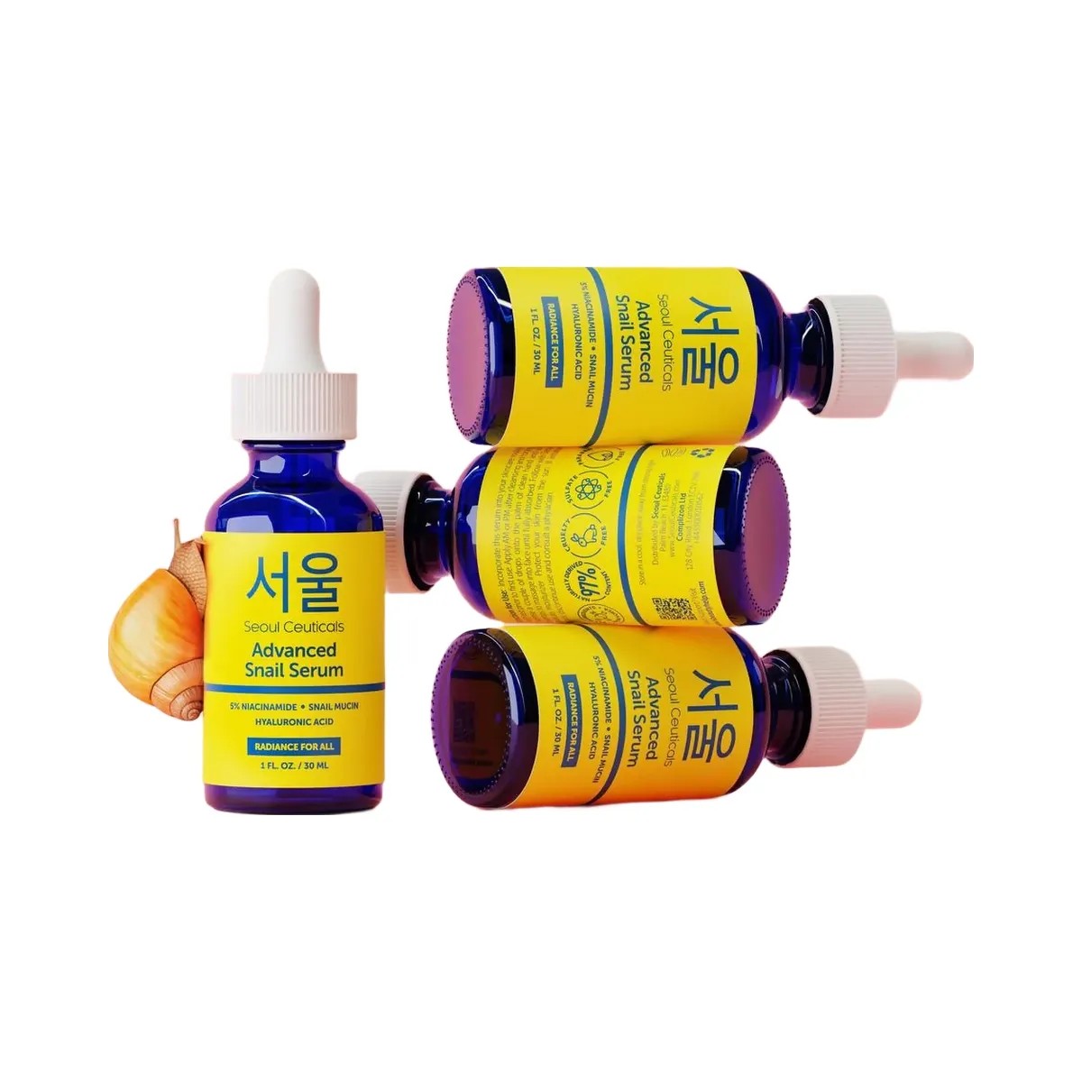 Seoul Ceuticals Korean Skin Care Niacinamide Advanced Snail Serum - HypeFly India View 4