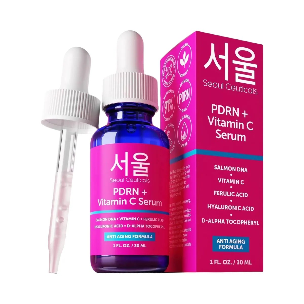 Seoul Ceuticals Korean Skin Care PDRN + Vitamin C Serum - HypeFly India View 1