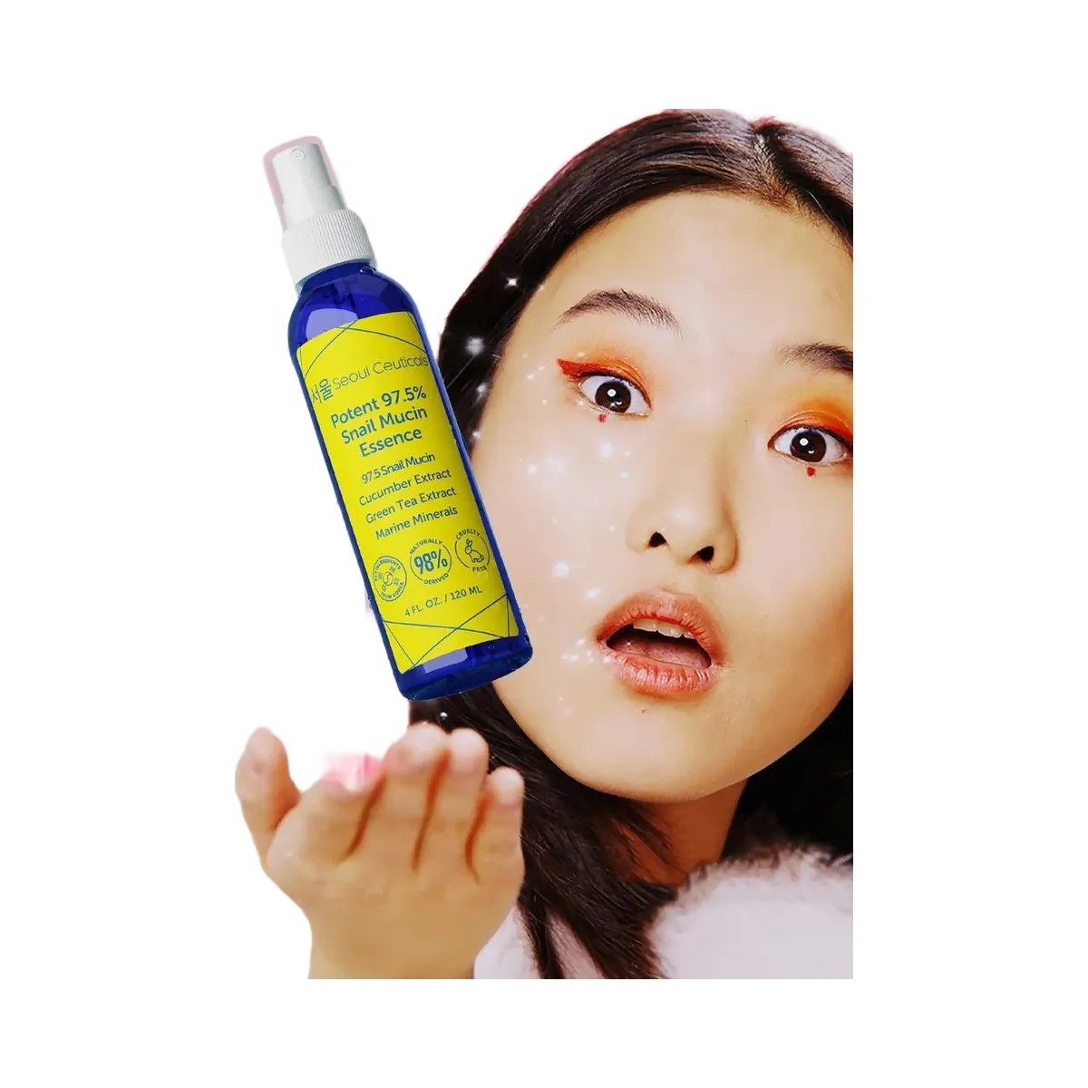 Seoul Ceuticals Korean Skin Care Potent 97.5% Snail Mucin Essence - HypeFly India View 4