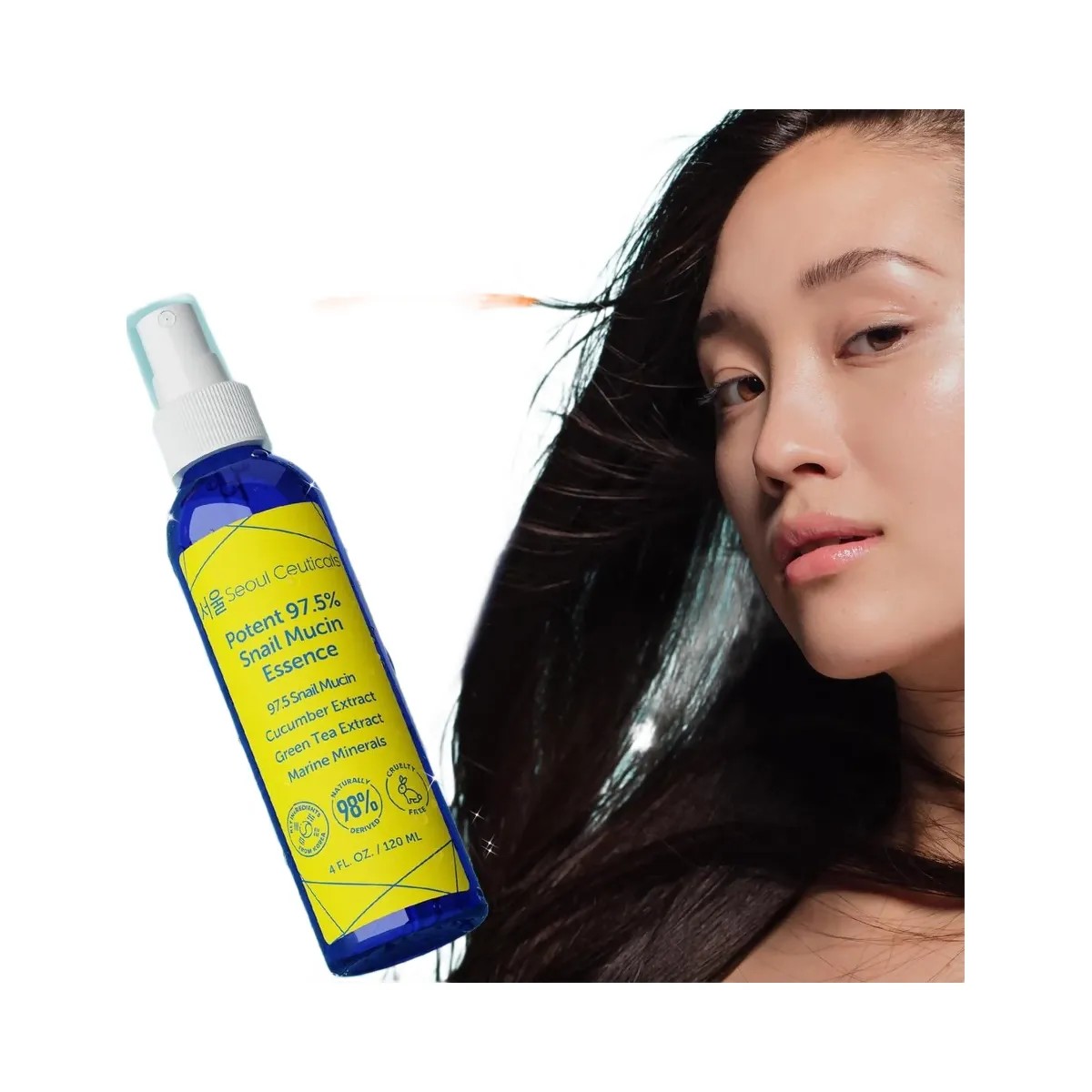 Seoul Ceuticals Korean Skin Care Potent 97.5% Snail Mucin Essence - HypeFly India View 5