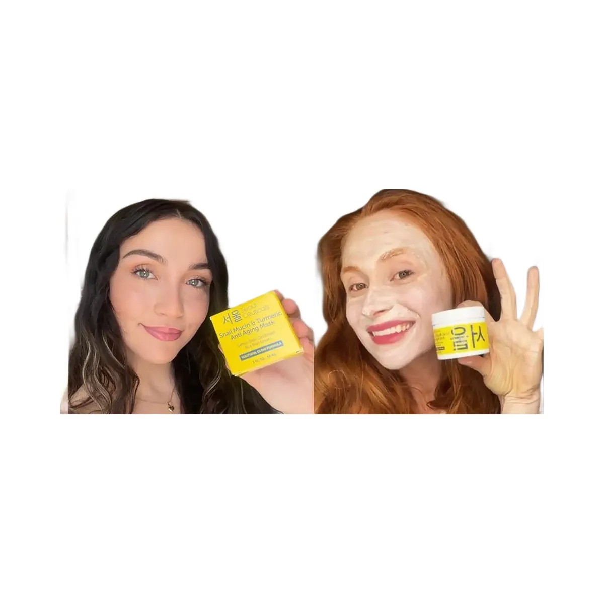 Seoul Ceuticals Korean Skin Care Snail Mucin & Turmeric Anti Aging Mask - HypeFly India View 3