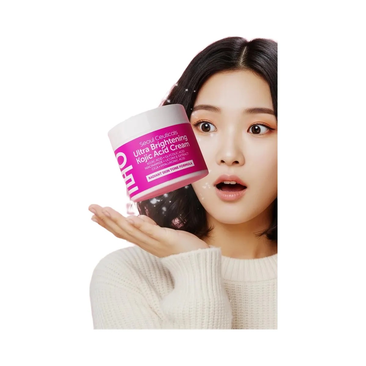 Seoul Ceuticals Korean Skin Care Ultra Brightening Kojic Acid Cream - HypeFly India View 2