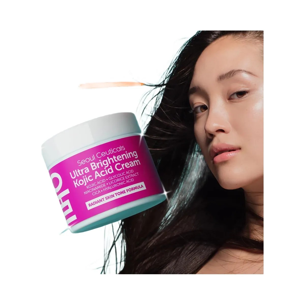 Seoul Ceuticals Korean Skin Care Ultra Brightening Kojic Acid Cream - HypeFly India View 6