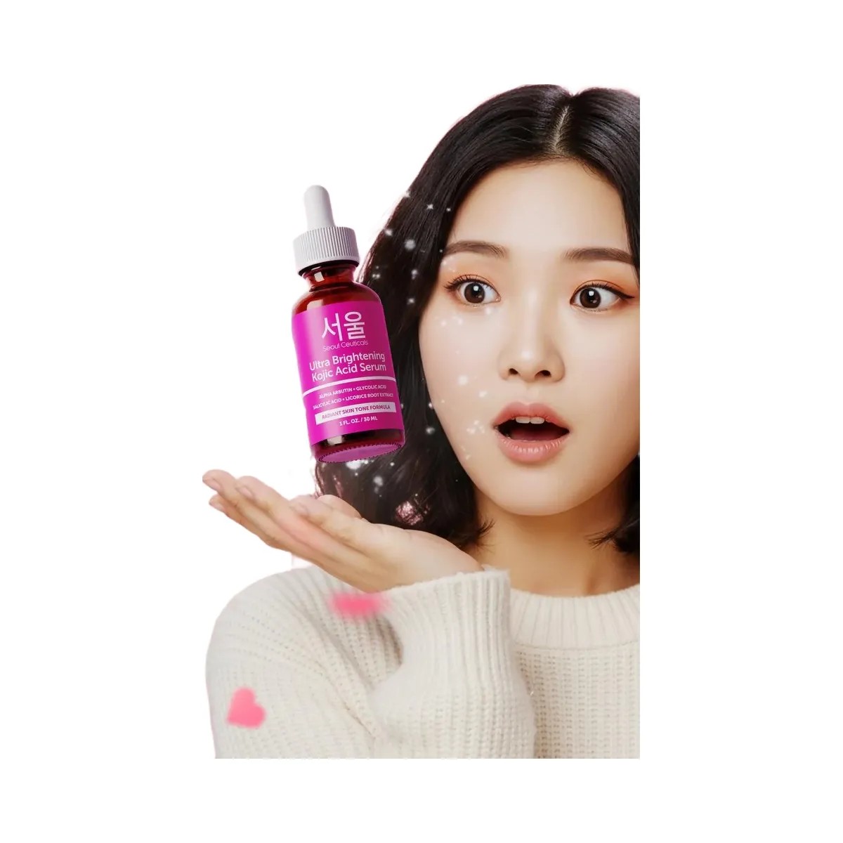 Seoul Ceuticals Korean Skin Care Ultra Brightening Kojic Acid Serum - HypeFly India View 2