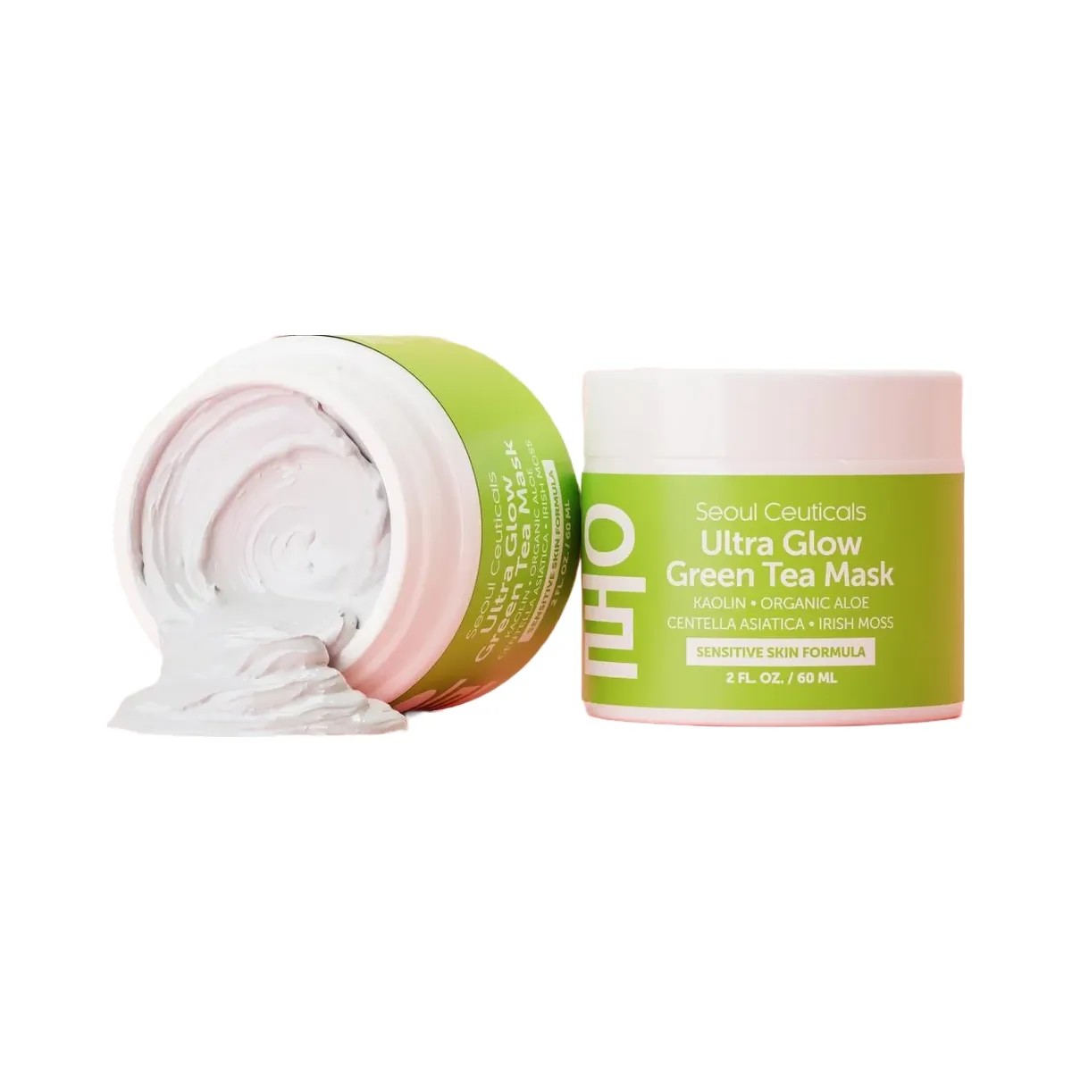 Seoul Ceuticals Korean Skin Care Ultra Glow Green Tea Mask - HypeFly India View 5