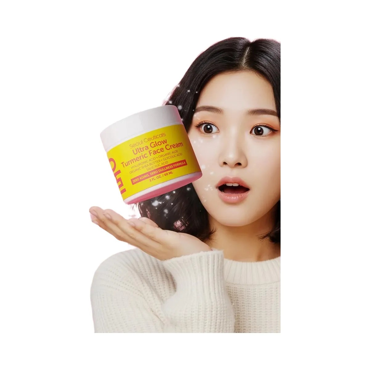Seoul Ceuticals Korean Skin Care Ultra Glow Turmeric Face Cream - HypeFly India View 2
